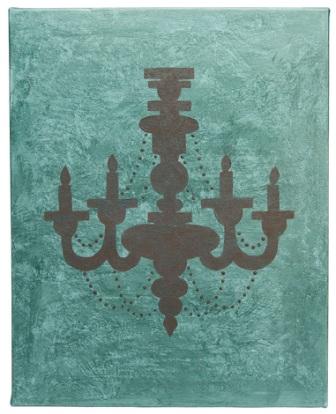 Chandelier Silhouette Wall Art | FaveCrafts.com